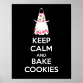 Poster Calm and Bake Cookies afdrukken (Voorkant)