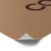 Poster Calm and Eat Cookies afdrukken (Hoek)