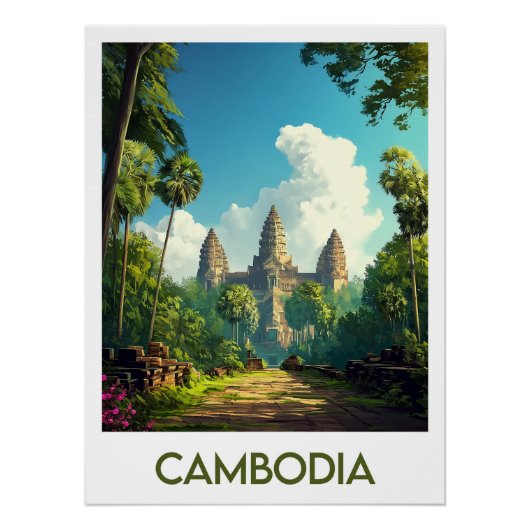 Poster Cambodia (Voorkant)