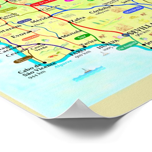 Poster Camino de Santiago (Hoek)