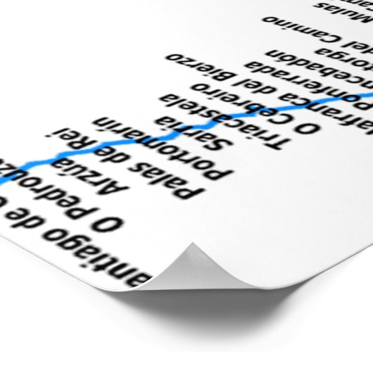 Poster Camino de Santiago (Hoek)