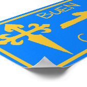 Poster Camino de Santiago (Hoek)