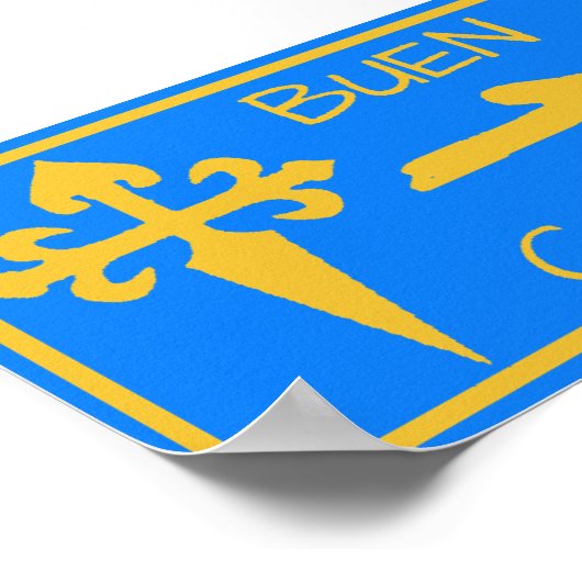 Poster Camino de Santiago (Hoek)