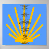 Poster Camino de Santiago (Voorkant)