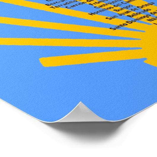 Poster Camino de Santiago (Hoek)