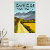 Poster Camino de Santiago (Keuken)