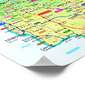 Poster Camino Map (Hoek)