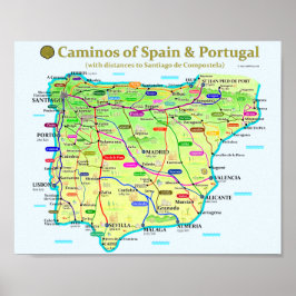 Poster Camino Map