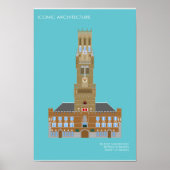 Póster Campanario de Brujas/Belfry Brugge Poster (Voorkant)