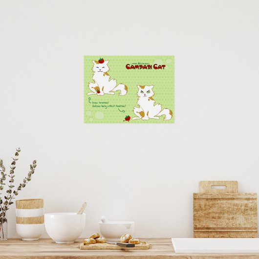 Poster Campari Cat (Keuken)