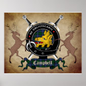 Poster Campbell Clan Badge (Voorkant)