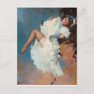 Poster Cancan Dancer Briefkaart