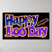 Poster, canvas - HAPPY BOO DAY - Halloween Poster (Voorkant)