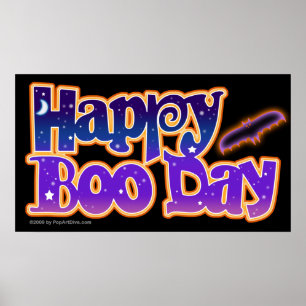 Poster, canvas - HAPPY BOO DAY - Halloween Poster
