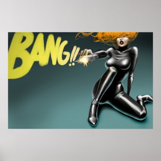 POSTER/CANVAS PRINT. Mijn baby schoot me neer Poster (Voorkant)