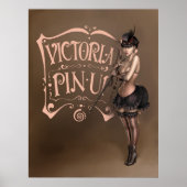 POSTER/CANVAS PRINT ・ Victoriaans pinup (Voorkant)
