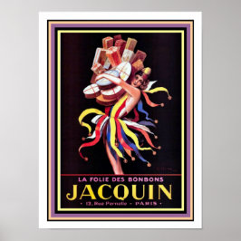 Poster Cappiello voor Jacquin Bonbons 12 x 16