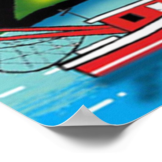 Poster Cartoon Louisiana (Hoek)