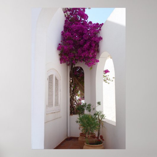 Póster casa mediterránea poster (Voorkant)