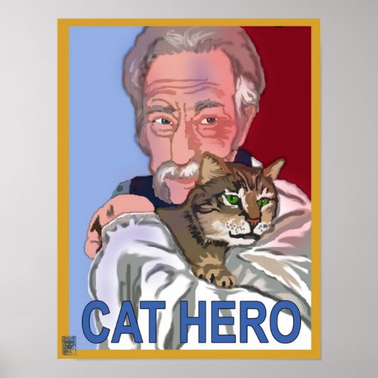poster "Cat Hero" (Voorkant)