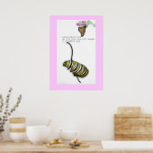 Poster Caterpijler Haiku (Keuken)