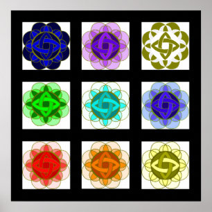 poster "Chakra Path" (zonder labels)