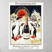 Poster Champagne Miller-Caqu en Fils (Voorkant)