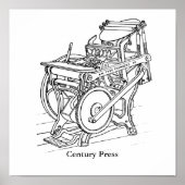 Poster - Chandler en Price letterpress (Voorkant)