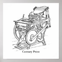 Poster - Chandler en Price letterpress