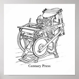 Poster - Chandler en Price letterpress