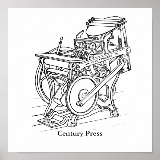 Poster - Chandler en Price letterpress (Voorkant)