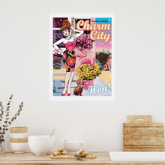 POSTER_CharmCityHon Poster (Keuken)