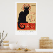 poster "Chat Noir" | Steinlen 1896 Art Nouveau (Keuken)