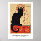 poster "Chat Noir" | Steinlen 1896 Art Nouveau (Voorkant)