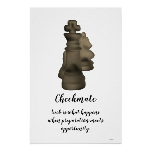 Poster Checkmate (Voorkant)