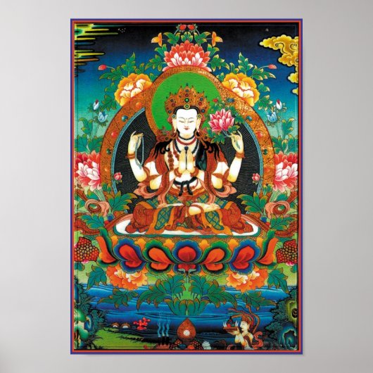 Poster Chenrezig (Voorkant)