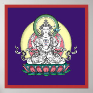 POSTER Chenrezig / Avalokiteshvara - van $ 14,25