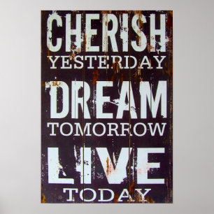 Poster Cherish Gisteren Dream Tomorrow Live