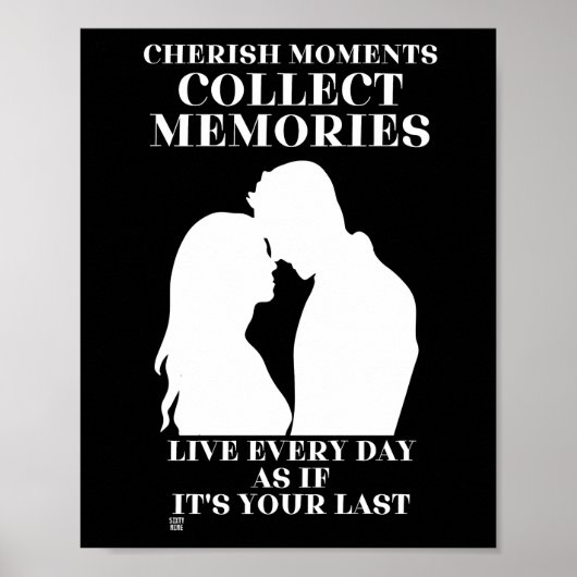 poster "CHERISH MOMENTEN..." (Voorkant)