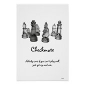 Poster Chess Checkmate (Voorkant)