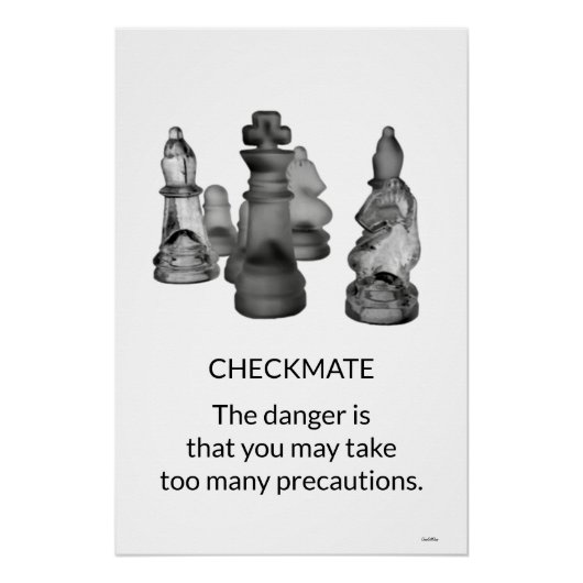 Poster Chess Checkmate (Voorkant)