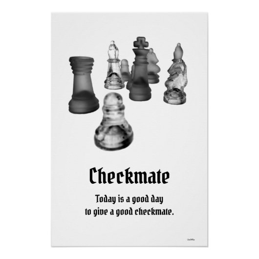Poster Chess Checkmate (Voorkant)