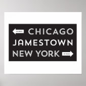 Poster Chicago-Jamestown-New York (16 x 20) (Voorkant)