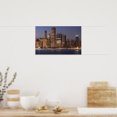 Poster Chicago Obama Skyline (Keuken)