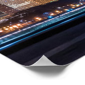 Poster - Chicago Skyline Illinois met Night Sky (Hoek)