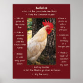 Poster-Chicken Bucket List Poster (Voorkant)