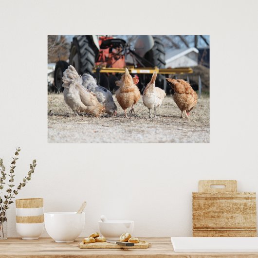 Poster Chicken Butts (Keuken)