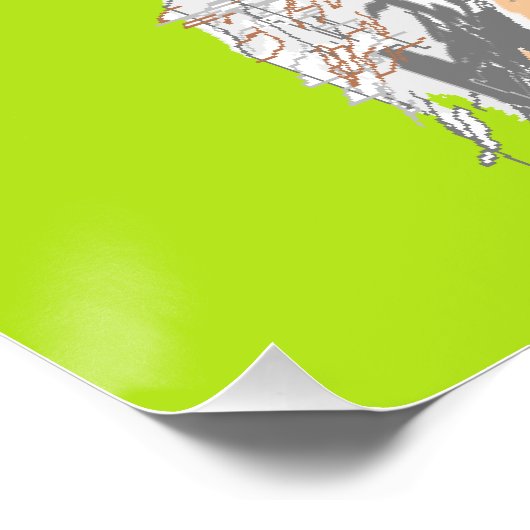 Poster Chimpansee (Hoek)