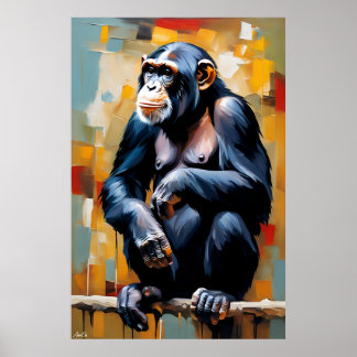 Poster | Chimpansee | Art.