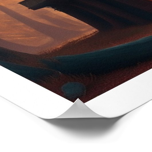 Poster Chinese Illustratie Matt (Hoek)